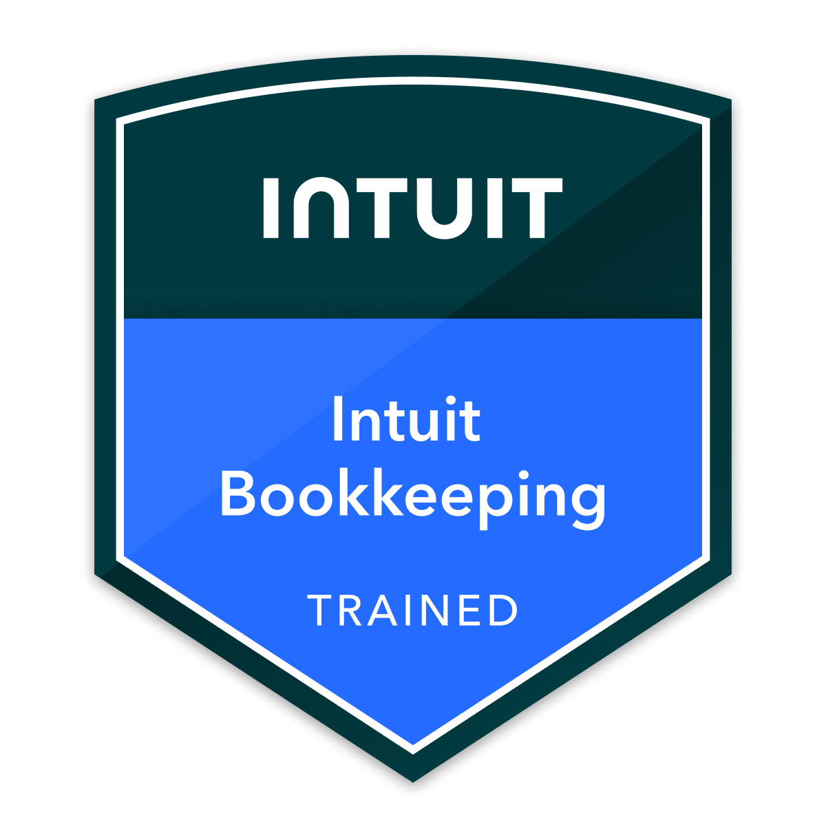 Intuit Bookkeeping Trained certification badge